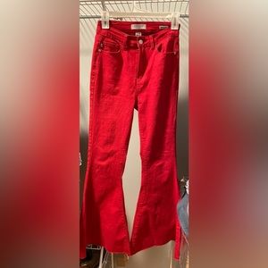 Judy Blue red bell bottoms